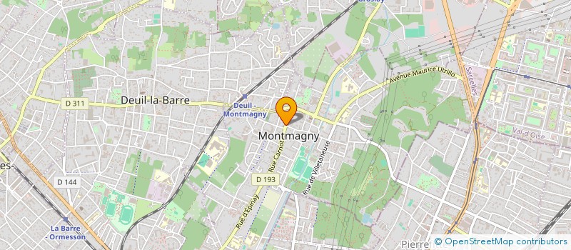 localisation de l'entreprise ENTREPRISE FERNANDES PATRICK  MONTMAGNY