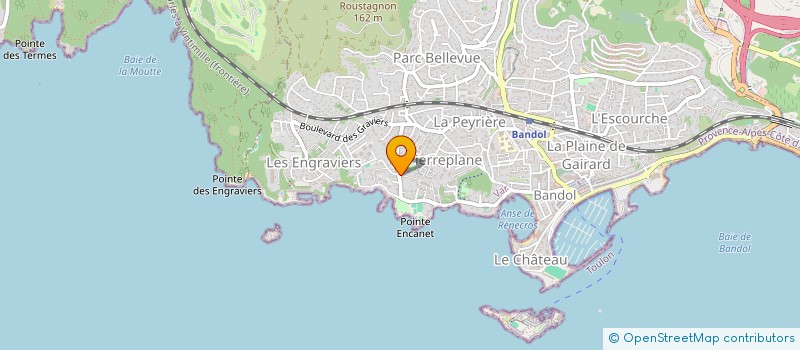 localisation de l'entreprise ENTREPRISE FERRARO TONY  BANDOL