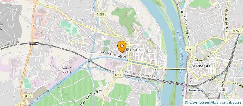 localisation de l'entreprise ENTREPRISE FERRATON DAVID MACONNERIE GENERALE  BEAUCAIRE
