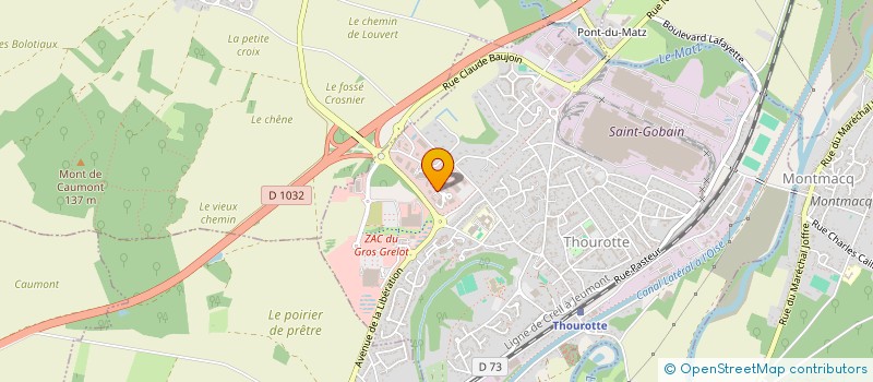 localisation de l'entreprise ENTREPRISE FERREIRA  THOUROTTE