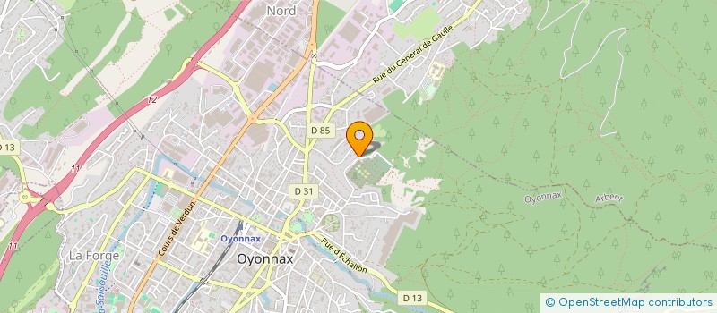 localisation de l'entreprise ENTREPRISE FERRO à OYONNAX