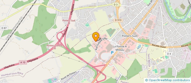 localisation de l'entreprise ENTREPRISE FICHET à POITIERS