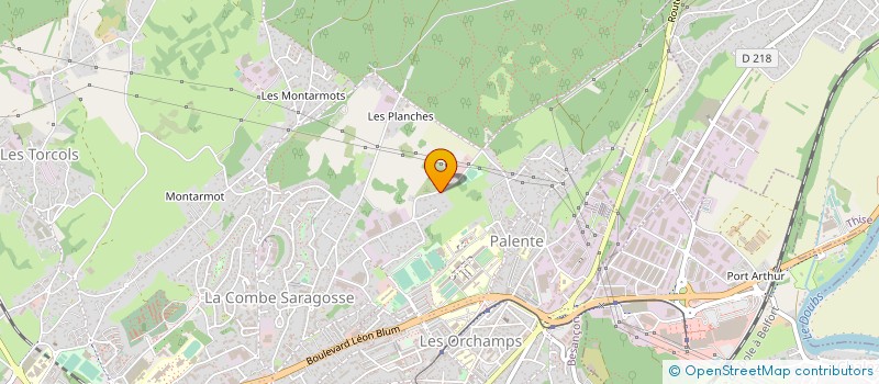 localisation de l'entreprise ENTREPRISE FILIPUZZI SARL  BESANCON