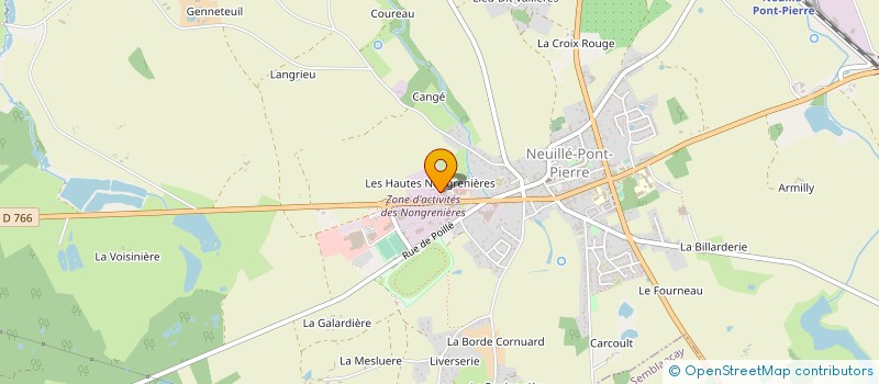 localisation de l'entreprise ENTREPRISE FLABEAU à NEUILLE-PONT-PIERRE