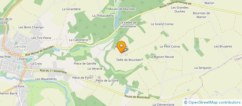 localisation de l'entreprise ENTREPRISE FLAMAN  GENILLE