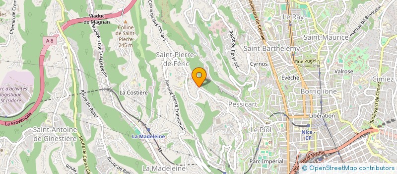 localisation de l'entreprise ENTREPRISE FLEURIER  NICE