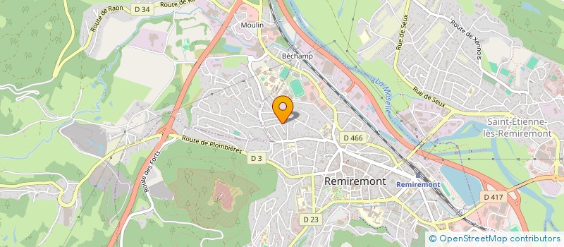 localisation de l'entreprise ENTREPRISE FLIELLER  SAINT-ETIENNE-LES-REMIREMONT