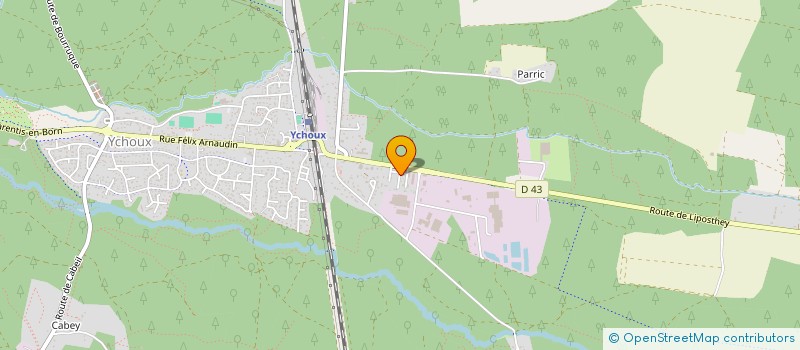 localisation de l'entreprise ENTREPRISE FORESTIERE CAZALET  YCHOUX