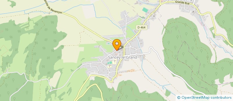 localisation de l'entreprise ENTREPRISE FORESTIERE TRANSPORTS VALLEE à SANCEY