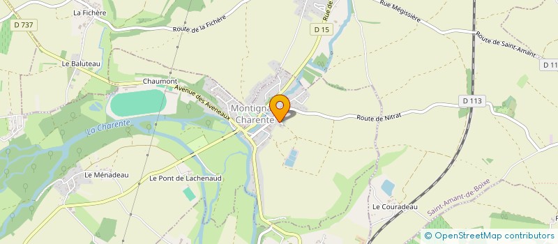 localisation de l'entreprise ENTREPRISE FOUCAUD à MONTIGNAC-CHARENTE