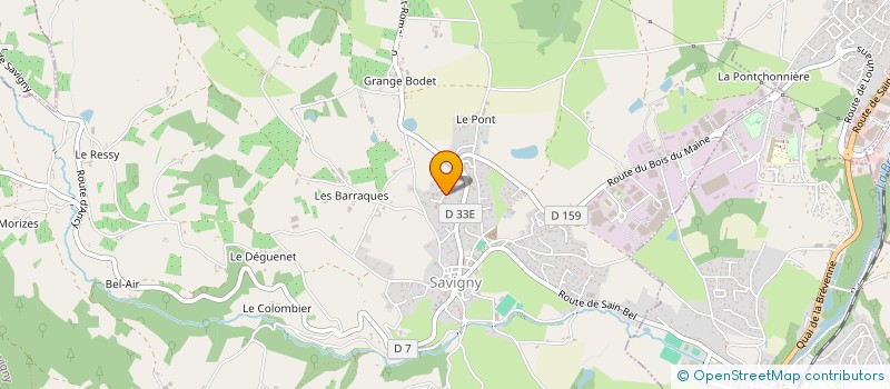 localisation de l'entreprise ENTREPRISE FOUILLET à SAVIGNY