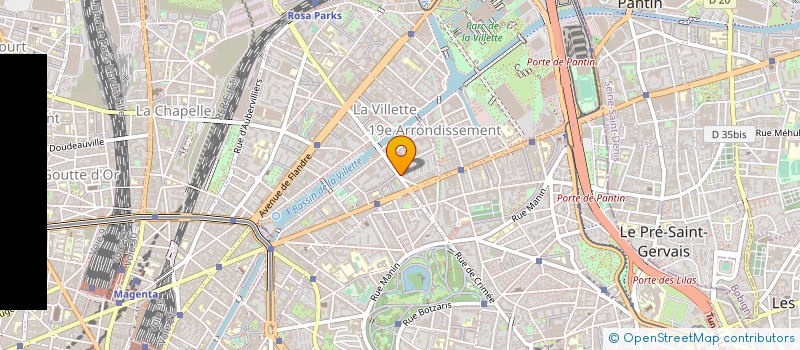 localisation de l'entreprise ENTREPRISE FOURCHARD à PARIS