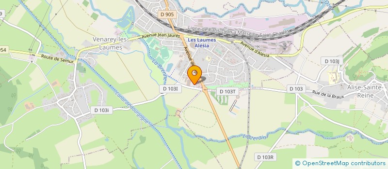 localisation de l'entreprise ENTREPRISE FOURMOND à VENAREY-LES-LAUMES