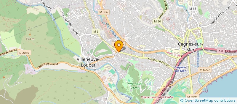 localisation de l'entreprise ENTREPRISE FRANCAISE DE LOCATION à CAGNES-SUR-MER