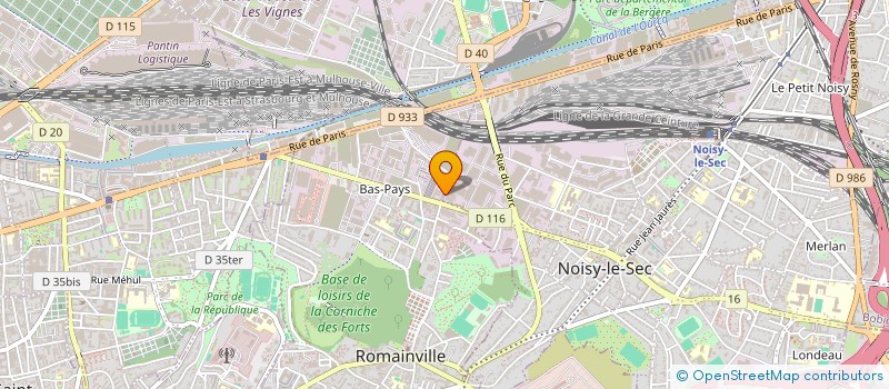 localisation de l'entreprise ENTREPRISE FRANCE BATIMENT RENOVATION à NOISY-LE-SEC