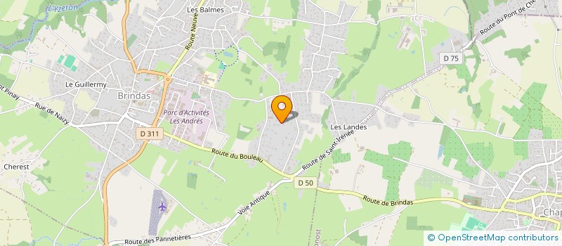 localisation de l'entreprise ENTREPRISE FRANCK SAINE  BRINDAS