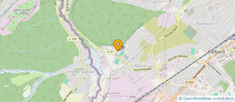 localisation de l'entreprise ENTREPRISE FRANGIAMORE  FORBACH