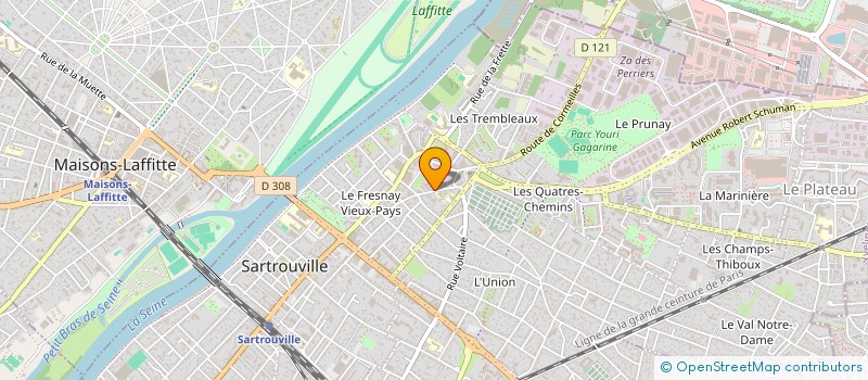 localisation de l'entreprise ENTREPRISE FRERE DIAS  SARTROUVILLE