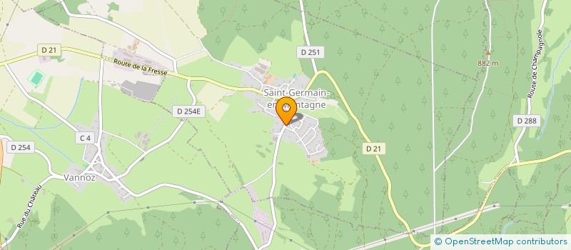 localisation de l'entreprise ENTREPRISE FUMEY BADOZ à SAINT-GERMAIN-EN-MONTAGNE
