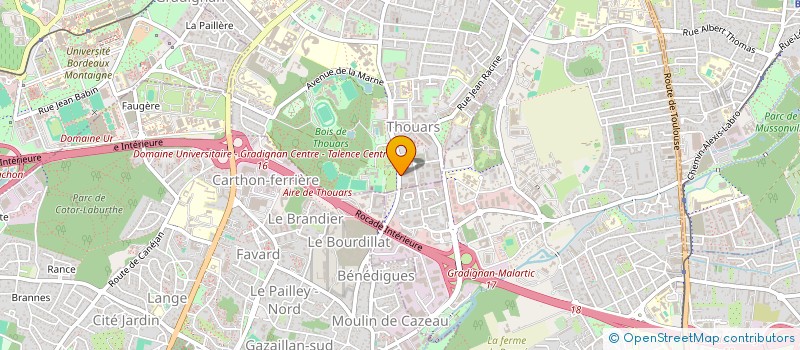 localisation de l'entreprise ENTREPRISE G. BROUSSEAU SA  TALENCE