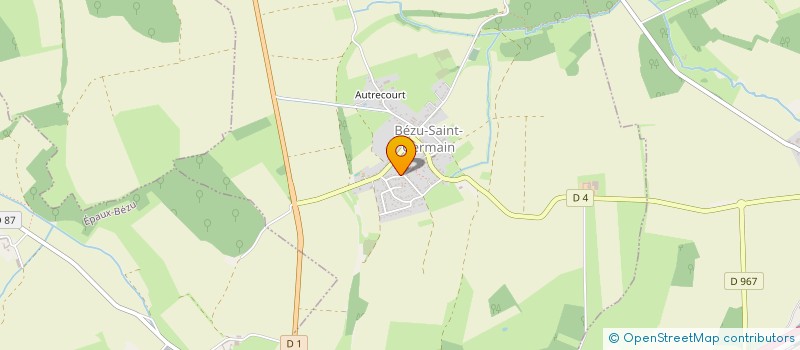 localisation de l'entreprise ENTREPRISE GAILLARD  BEZU SAINT GERMAIN