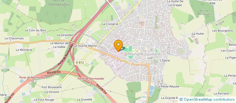 localisation de l'entreprise ENTREPRISE GAILLARD  THORIGNE-FOUILLARD