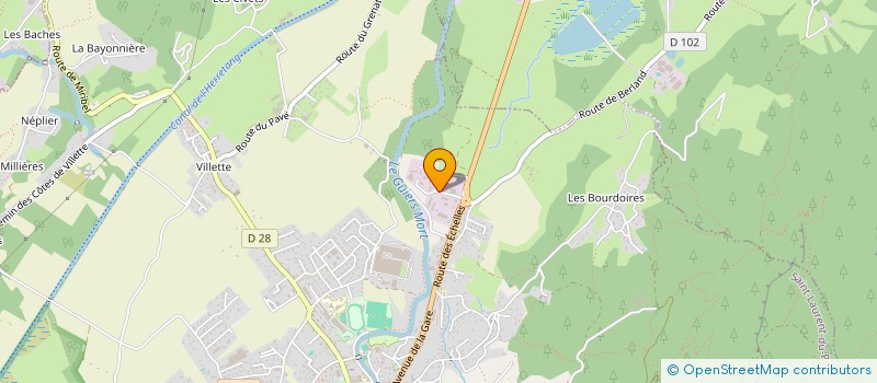 localisation de l'entreprise ENTREPRISE GAILLARD SARL  SAINT-LAURENT-DU-PONT