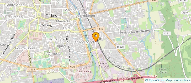 localisation de l'entreprise ENTREPRISE GALLEGO  SEMEAC