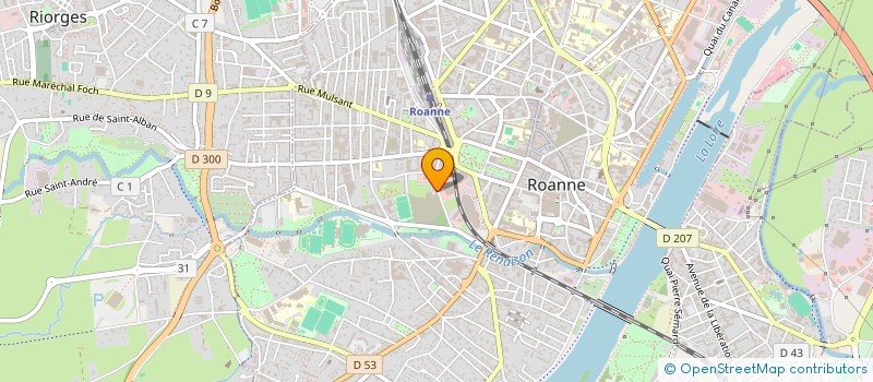 localisation de l'entreprise ENTREPRISE GARDES ET LAROCHE à ROANNE