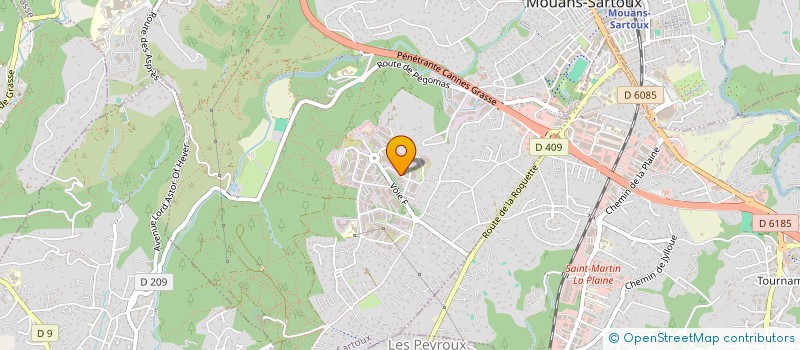 localisation de l'entreprise ENTREPRISE GARDIENNAGE ET SECURITE à MOUANS-SARTOUX