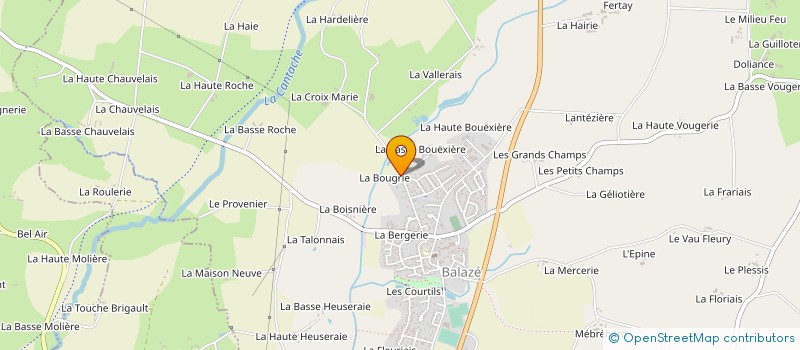 localisation de l'entreprise ENTREPRISE GARRAULT COUVERTURE  BALAZE