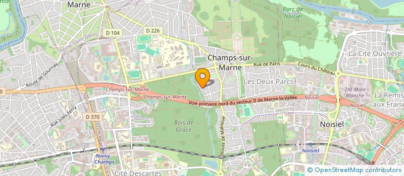 localisation de l'entreprise ENTREPRISE GARZILLI  CHAMPS-SUR-MARNE