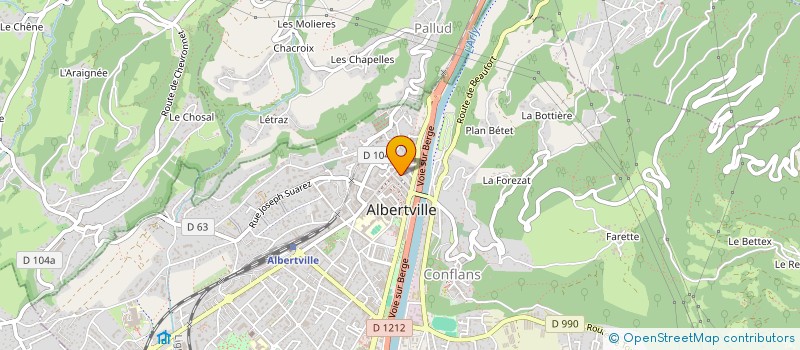 localisation de l'entreprise ENTREPRISE GARZON à ALBERTVILLE