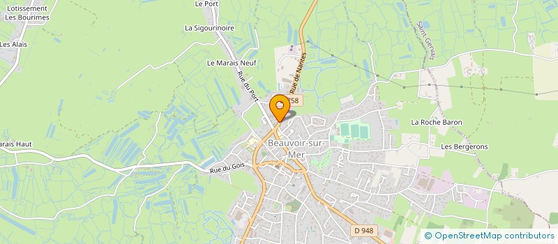 localisation de l'entreprise ENTREPRISE GAUDIN à BEAUVOIR-SUR-MER