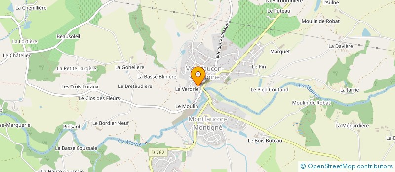 localisation de l'entreprise ENTREPRISE GAUDIN à SEVREMOINE