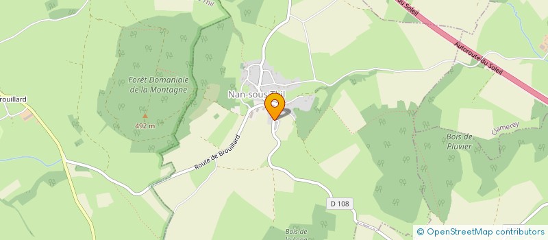 localisation de l'entreprise ENTREPRISE GAUMY  NAN-SOUS-THIL