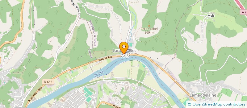 localisation de l'entreprise ENTREPRISE GAUTHIER  TRESPOUX-RASSIELS