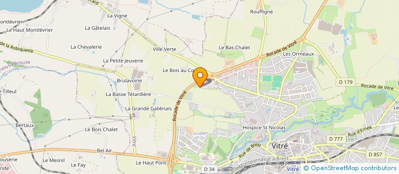 localisation de l'entreprise ENTREPRISE GAUTIER à VITRE