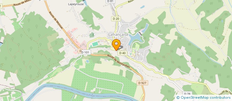 localisation de l'entreprise ENTREPRISE GAYET MANUTENTION  LAFRANCAISE