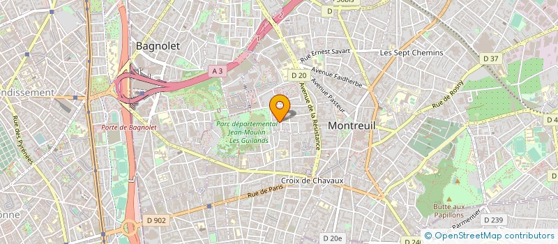 localisation de l'entreprise ENTREPRISE GEN MENUISERIE AGENCEMENT à MONTREUIL