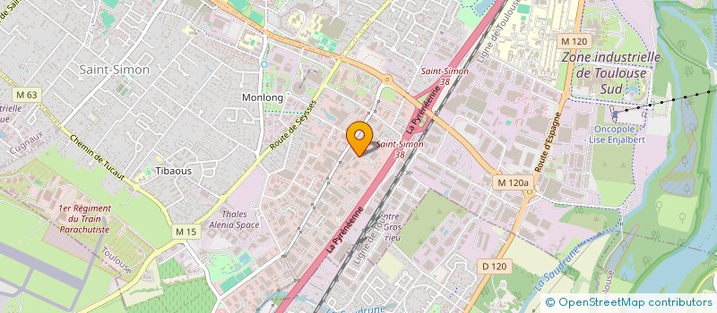 localisation de l'entreprise ENTREPRISE GENERAL BUSINESS TOULOUSAINE  TOULOUSE