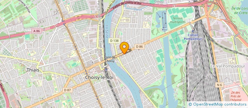 localisation de l'entreprise ENTREPRISE GENERAL CAP VERDIENNE  CHOISY-LE-ROI