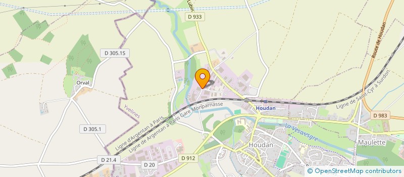 localisation de l'entreprise ENTREPRISE GENERALE AMENAGEMENT DEMOLITION INTERIEURE SCIAGE à HOUDAN