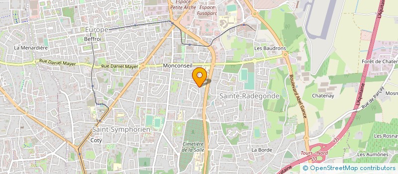 localisation de l'entreprise ENTREPRISE GENERALE BATIMENT-E.G.B. à CHAMBRAY-LES-TOURS