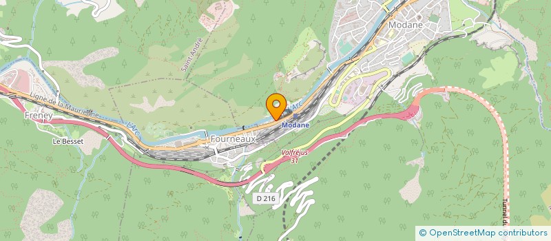 localisation de l'entreprise ENTREPRISE GENERALE BATIMENT GRANIT à MODANE