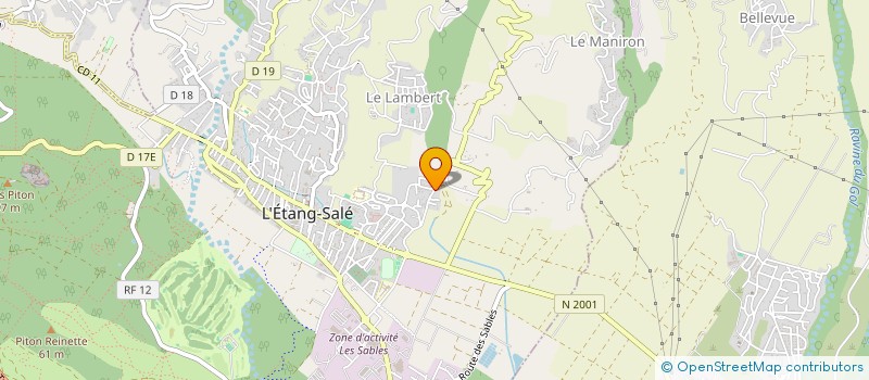 localisation de l'entreprise ENTREPRISE GENERALE BATIMENT HOAREAU SUZANNE  L'ETANG-SALE