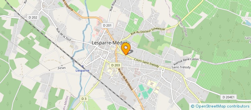 localisation de l'entreprise ENTREPRISE GENERALE BATIMENT METALLERIE  LESPARRE-MEDOC