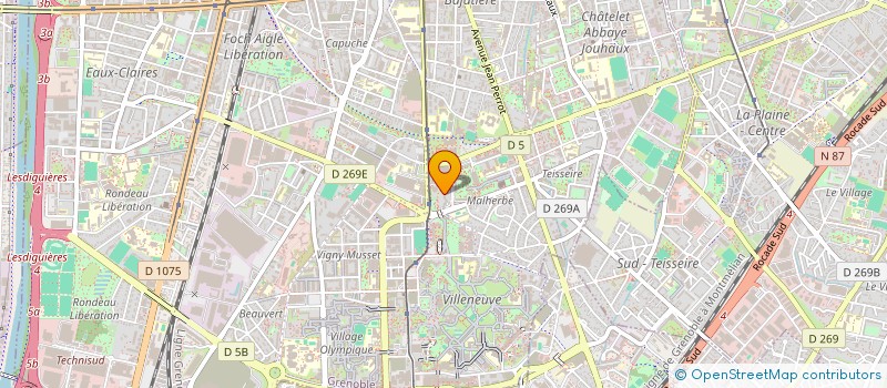 localisation de l'entreprise ENTREPRISE GENERALE BATIMENT NESTA  GRENOBLE