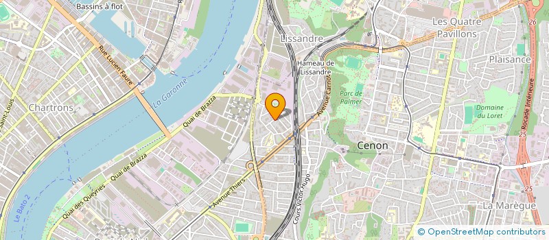 localisation de l'entreprise ENTREPRISE GENERALE BATIMENT REBAI  CENON