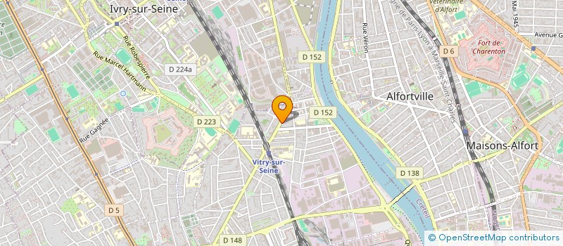 localisation de l'entreprise ENTREPRISE GENERALE BORGES  VITRY-SUR-SEINE